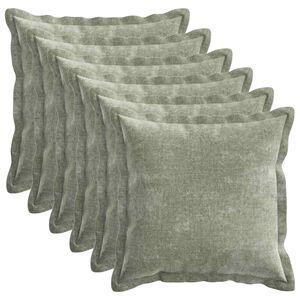 vidaXL Povlak na pol&scaron;t&aacute;ř 6 ks HOUTEN Zelen&aacute; 30 x 30 cm