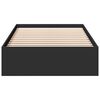 vidaXL Rám postele se zásuvkami černý 75 x 190 cm kompozitní dřevo