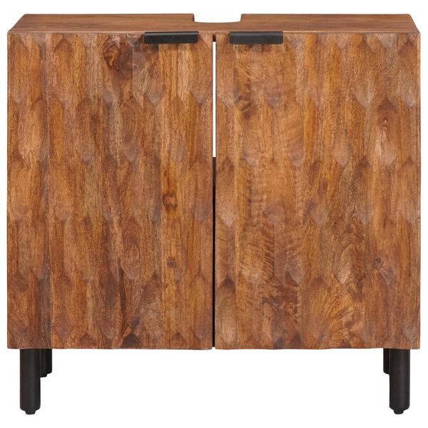 vidaXL Skř&iacute;ňka pod umyvadlo s polic&iacute; s &uacute;loži&scaron;těm Hněd&aacute; 62 x 33 x 58 cm