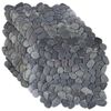 vidaXL Kameninov&eacute; dlaždice &Scaron;ed&aacute; 30 x 30 cm Ř&iacute;čn&iacute; obl&aacute;zky