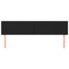 vidaXL Čela postele čern&aacute; 160x5x78/88 cm uměl&aacute; kůže