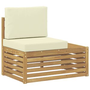 vidaXL Moduly venkovn&iacute; rohov&eacute; pohovky B&iacute;l&aacute; a kr&eacute;mov&aacute; 91 x 63 x 73 cm