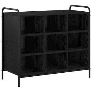 vidaXL Skř&iacute;ň na obuv 85 x 39,5 x 75 cm Kompozitn&iacute; dřevo Čern&yacute; dub