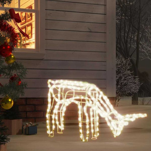 vidaXL V&aacute;nočn&iacute; sob s tepl&yacute;mi b&iacute;l&yacute;mi LED 73 x 31 x 45 cm