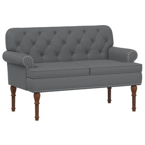 vidaXL Pohovka s knofl&iacute;kov&yacute;m pro&scaron;&iacute;v&aacute;n&iacute;m &Scaron;ed&aacute; 120 x 65 x 77 cm