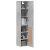 vidaXL Skř&iacute;ň highboard betonově &scaron;ed&aacute; 34,5x34x180 cm kompozitn&iacute; dřevo