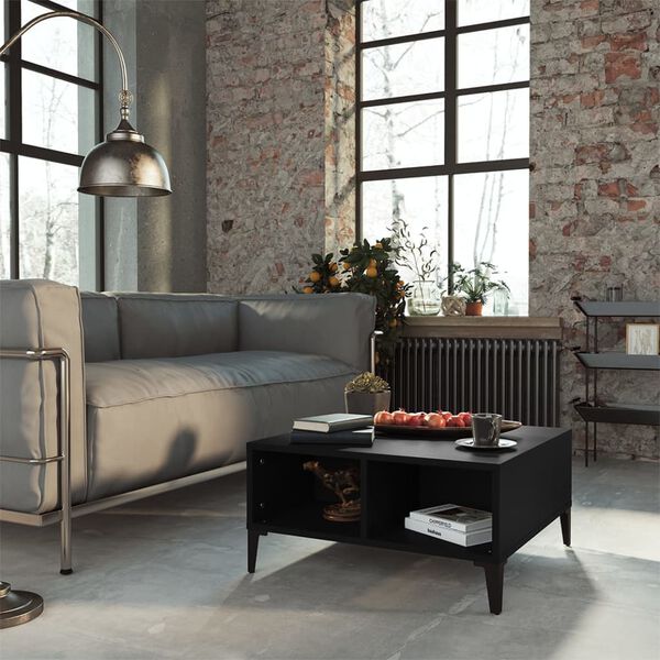 vidaXL Konferenční stolek černý 60 x 60 x 30 cm dřevotříska