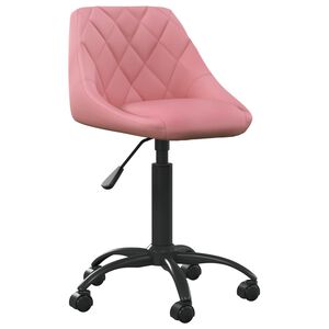 vidaXL Kancel&aacute;řsk&aacute; židle růžov&aacute; samet