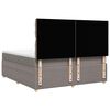 vidaXL Box spring postel s matrac&iacute; taupe 180x200 cm textil