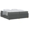 vidaXL R&aacute;m postele Tmavě &scaron;ed&aacute; 200 x 200 cm textil