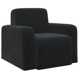 vidaXL křeslo Čern&aacute; Samet
