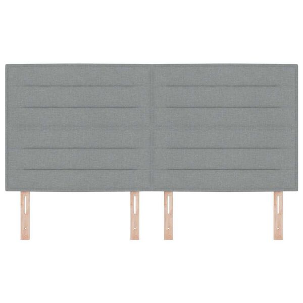 vidaXL Čelo postele s čelo Světle &scaron;ed&aacute; 180 cm Uměl&aacute; kůže