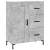 vidaXL Skř&iacute;ň highboard betonově &scaron;ed&aacute; 69,5x34x180 cm kompozitn&iacute; dřevo
