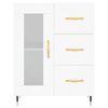 vidaXL Skř&iacute;ň highboard b&iacute;l&aacute; 69,5 x 34 x 180 cm kompozitn&iacute; dřevo