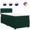 vidaXL Box spring postel s matrac&iacute; tmavě zelen&aacute; 80 x 200 cm samet