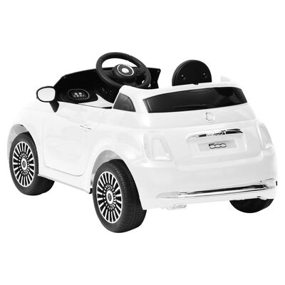 vidaXL Dětské elektrické auto Fiat 500 bílé