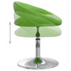 vidaXL Otočn&eacute; j&iacute;deln&iacute; židle 4 ks zelen&eacute; uměl&aacute; kůže