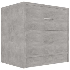 vidaXL Nočn&iacute; stolek betonově &scaron;ed&yacute; 40 x 30 x 40 cm kompozitn&iacute; dřevo