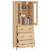 vidaXL Skř&iacute;ň highboard dub sonoma 69,5 x 34 x 180 cm kompozitn&iacute; dřevo