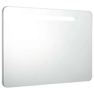 vidaXL LED koupelnov&aacute; skř&iacute;ňka se zrcadlem 80 x 9,5 x 55 cm