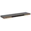 vidaXL Plovouc&iacute; n&aacute;stěnn&eacute; police 2 ks leskl&eacute; &scaron;ed&eacute; 90x23,5x3,8 cm MDF