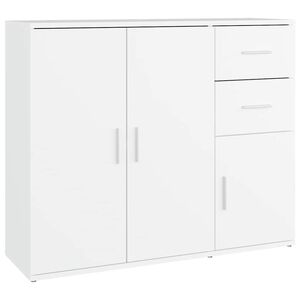 vidaXL Př&iacute;born&iacute;k b&iacute;l&yacute; 91 x 29,5 x 75 cm kompozitn&iacute; dřevo