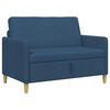 vidaXL Sofa s &uacute;ložn&yacute;m prostorem Modr&aacute; 122 x 78 x 87 cm Polyester