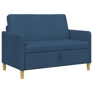 vidaXL Sofa s &uacute;ložn&yacute;m prostorem Modr&aacute; 122 x 78 x 87 cm Polyester