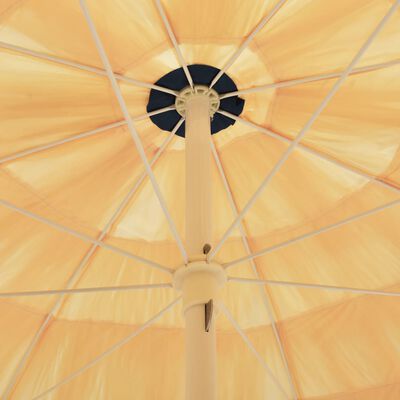 vidaXL Plážový slunečník v havajském stylu 300 cm přírodní