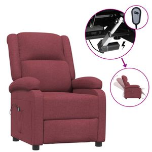vidaXL Elektrick&eacute; polohovac&iacute; křeslo v&iacute;nov&eacute; textil