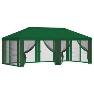 vidaXL Kryt na alt&aacute;n s bočn&iacute;mi stěnami 6 x 3 m Zelen&aacute; Polyester 190
