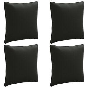 vidaXL 4-d&iacute;ln&eacute; z&aacute;dov&eacute; polstrov&aacute;n&iacute; PUTTEN 4 pcs 100% polyester Čern&aacute;