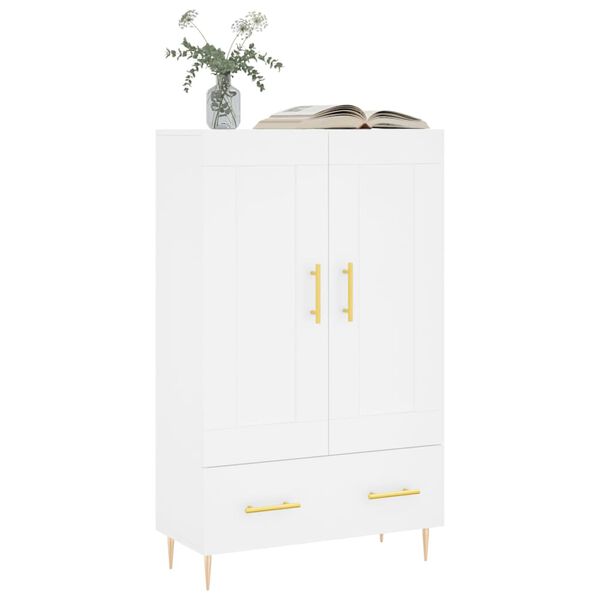 vidaXL Skříň highboard bílá 69,5 x 31 x 115 cm kompozitní dřevo