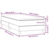 vidaXL Box spring postel s matrac&iacute; tmavě modr&aacute; 100x220 cm samet