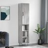vidaXL Skř&iacute;ň highboard &scaron;ed&aacute; sonoma 34,5 x 34 x 180 cm kompozitn&iacute; dřevo