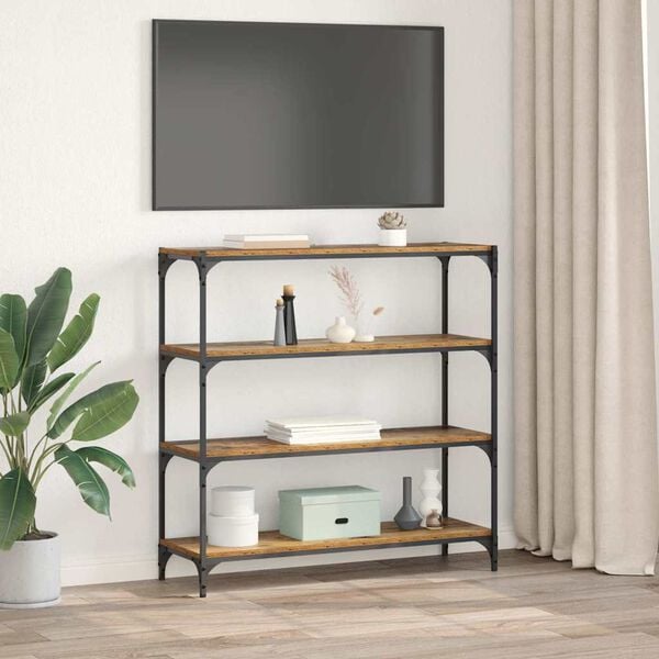 vidaXL Knihovna Star&eacute; dřevo 100 x 33 x 100 cm