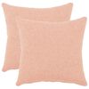 vidaXL Povlak na pol&scaron;t&aacute;ř 2 pcs HEERLEN Růžov&aacute; 50 x 50 cm Boucl&eacute;