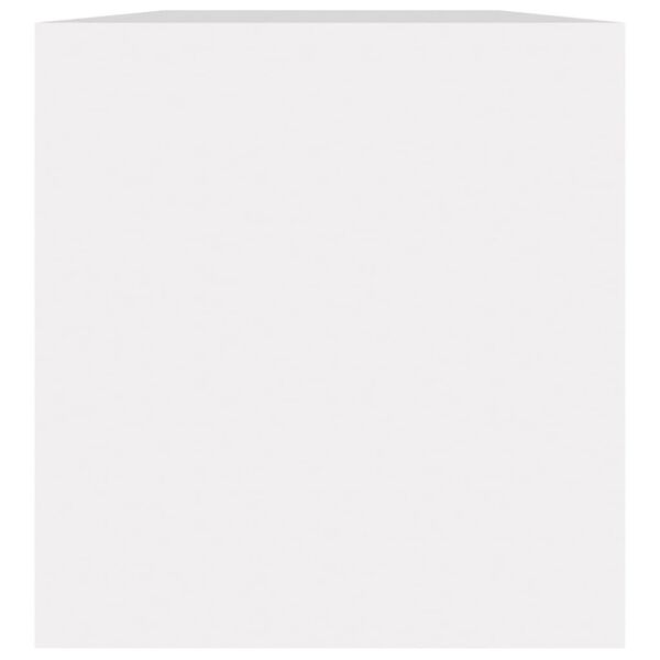 vidaXL &Uacute;ložn&yacute; box na LP desky b&iacute;l&yacute; 71 x 34 x 36 cm kompozitn&iacute; dřevo