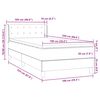 vidaXL Box spring postel s matrac&iacute; tmavě modr&aacute; 100x220 cm samet