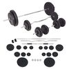 vidaXL Sada činek barbell a dumbbell 90 kg