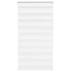 vidaXL Zebra roleta b&iacute;l&aacute; 90x150 cm &scaron;&iacute;řka l&aacute;tky 85,9 cm polyester