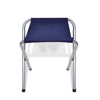 vidaXL Skládací kempingový set 6 stoliček nastavitelná výška 180x60 cm