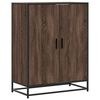 vidaXL Botn&iacute;k hněd&yacute; dub 75 x 38 x 97,5 cm kompozitn&iacute; dřevo a kov
