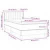vidaXL Box spring postel s matrac&iacute; růžov&aacute; 90x210 cm samet
