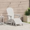 vidaXL Adirondack židle Bílá 74 x 82 x 92cm HDPE