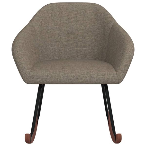 vidaXL Houpac&iacute; křeslo taupe textil