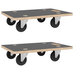 vidaXL Přepravn&iacute; voz&iacute;ky 2 ks obd&eacute;ln&iacute;kov&eacute; 50 x 35 x 11,5 cm 250 kg