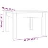 vidaXL Konferenčn&iacute; stolek b&iacute;l&yacute; 45 x 45 x 30 cm masivn&iacute; borov&eacute; dřevo