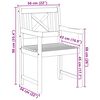 vidaXL Zahradn&iacute; křeslo 8 pcs 56 x 56 x 90 cm Masivn&iacute; ak&aacute;tov&eacute; dřevo