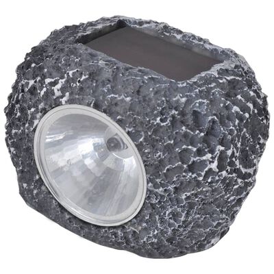 Zahradní solární LED bodovky tvar kamene 12 ks
